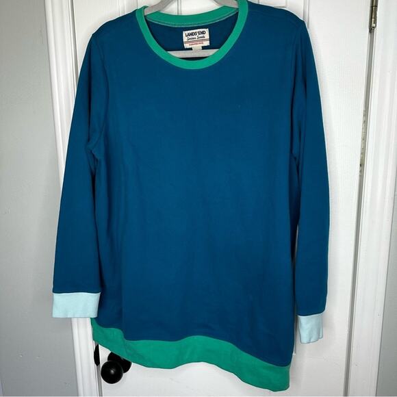 Vintage Lands End Womens Serious Sweats Sweatshirt Top Sz 1X 16 18W - Picture 4 of 12